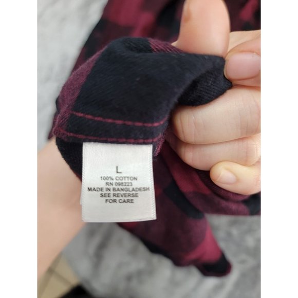 Magellan Flannel Shirt Mens Large Plaid Button Up Long Sleeve Classic Fit‎ - Picture 6 of 7